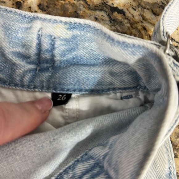 7 For All Mankind Ballon Tab Pant Isadora Light Wash Jeans Size 26 - Picture 5 of 12